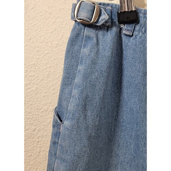 Westbound Blue Lightwashed Denim Shorts 18 Lightweight Slashed Pockets Soft - Picture 3 of 4